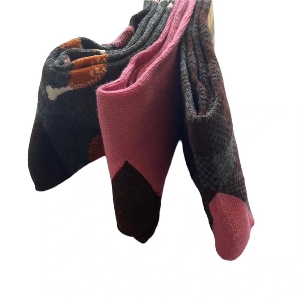 3-PACK HELLO AUTUMN Ladies Crew Socks Shoe Size‎ 4-10